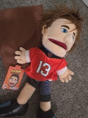 SML PUPPET Red Plush Doll Jersey Number 13 Plush Figure